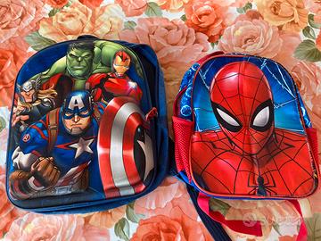 Zainetti asilo Spiderman e Avengers discreti