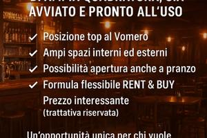Attività di ristorazione al Vomero