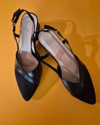 Scarpe donna nero con tacco 4,5 cm Nr. 36