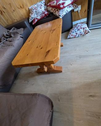 TAVOLINO IN PINO CIRMOLO 95X50X35