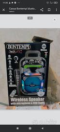 Cassa speaker Bontempi bluetooth karaoke radio