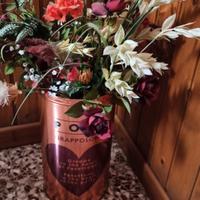 vaso fiori latta