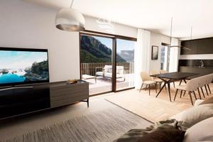 Montagna-Gleno: Monolocali con vista panoramica in