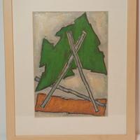 Mino Ceretti - Composizione informale 2001 - Olio