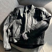 Giubbotto moto IXS da uomo in pelle