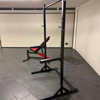 Rack panca pesi 164 kg di dischi