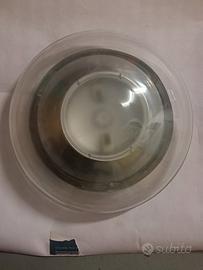 plafoniera alogena in vetro