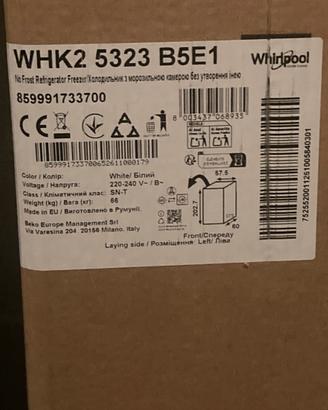 Frigorifero da incasso Whirlpool WHC20T152 NUOVO