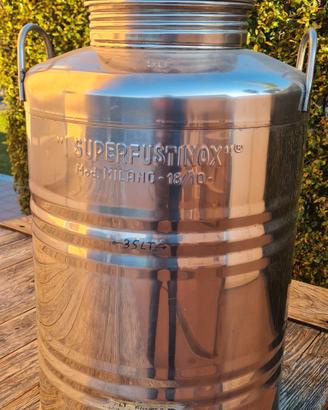 Contenitore olio 50lt.  in acciaio inox