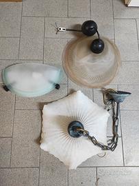 2 Lampadari Cucina, 3 Plafoniera, 2 da esterno 