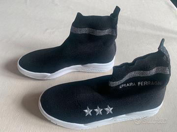 Chiara Ferragni sneakers sock nere donna 37