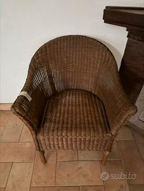 Poltroncina in Vimini