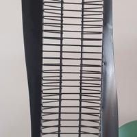 Colonna porta cd design anni 90 in acciaio nero