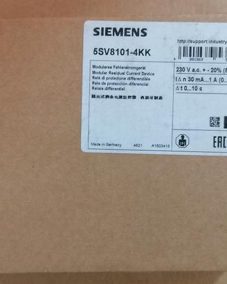SIEMENS RELÉ DI PROTEZIONE 5SV8101-4KK