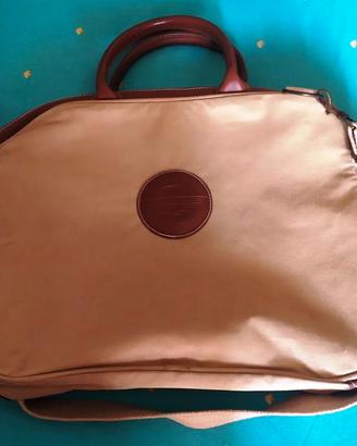 Borsa Martini Racing beige e marrone