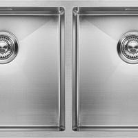 Lavello cucina inox NUOVO, 2 vasche 40x40 ciascuna