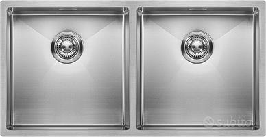 Lavello cucina inox NUOVO, 2 vasche 40x40 ciascuna