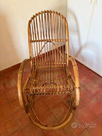 Sedia a dondolo bamboo