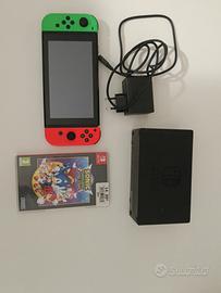 Nintendo switch+Joy-con+ alimentatore+gioco sonic