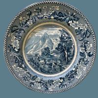 Piattino da collezione in porcellana inglese Johns