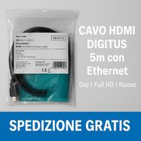 Cavo HDMI DIGITUS 5m | Full HD | Ethernet | Nuovo