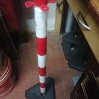 Colonnina Catena Segnaletica Bianca e rossa Cm 90