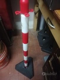Colonnina Catena Segnaletica Bianca/rossa Cm 90