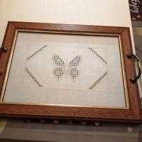 Vassoio con cornice in arte povera