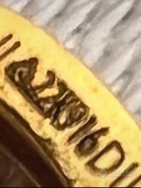 Orecchino singolo a cerchio oro 22K (916)