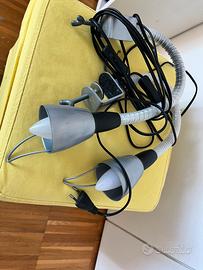 2 lampade ilea K9701 a morsetto
