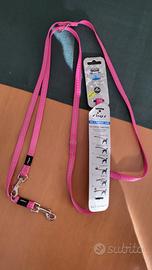 Guinzaglio Multifunzione Riflettente rosa NUOVO