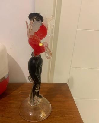 statua ballerino flamenco Murano anni 60