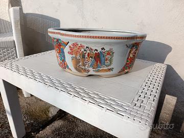 vaso ceramica decorato 