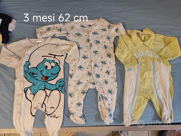 vestiti neonato 3 -6 mesi estivi e primaverili 