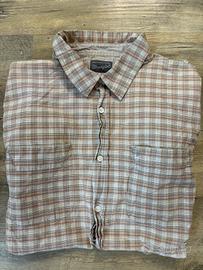Camicia Wrangler a quadri beige e marrone