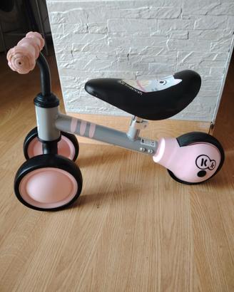 Bicicletta a spinta mini cuti rosa