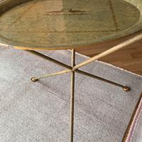 Tavolino pieghevole in ferro smaltato vintage ‘80