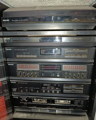 impianto hi-fi a rack verticale 