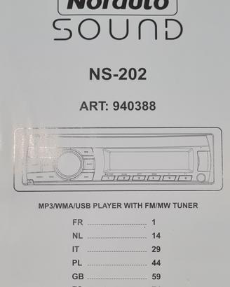 Autoradio NS 202 NORAUTO