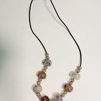 collana caucciù e resina