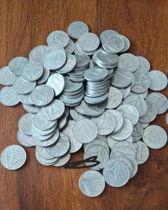 Lotto 130 monete 10 lire Spiga. 