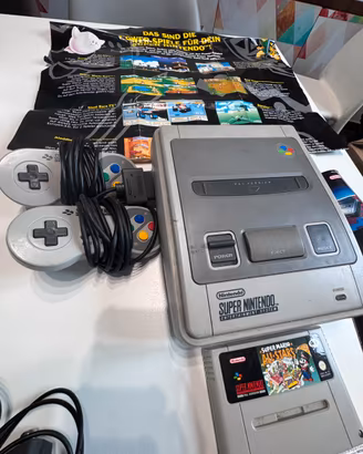 Super Nintendo SNES + Super mario all stars