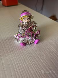 Statuina bambina Max Art laminato argento Made in