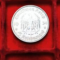 Germania moneta da 5 Reichsmark 1934 ARG. '900