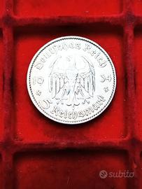 Germania moneta da 5 Reichsmark 1934 ARG. '900