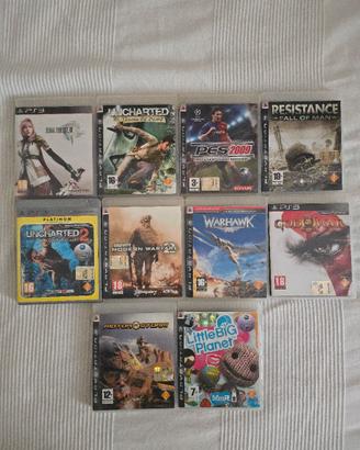 Lotto 10 giochi PS3