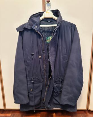 Giubbotto uomo blu scuro taglia M ma veste grande