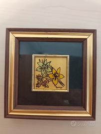 miniatura su laminato d'oro 23,75k