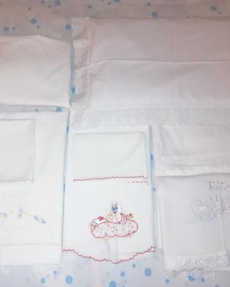 lenzuoline lettino bimba 