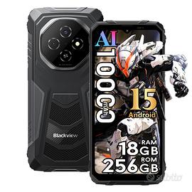 Smartphone ip68 blackview Fort 1 256gb10000mh nuov
